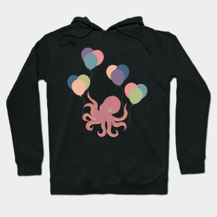 Octopus with Balloons Hoodie